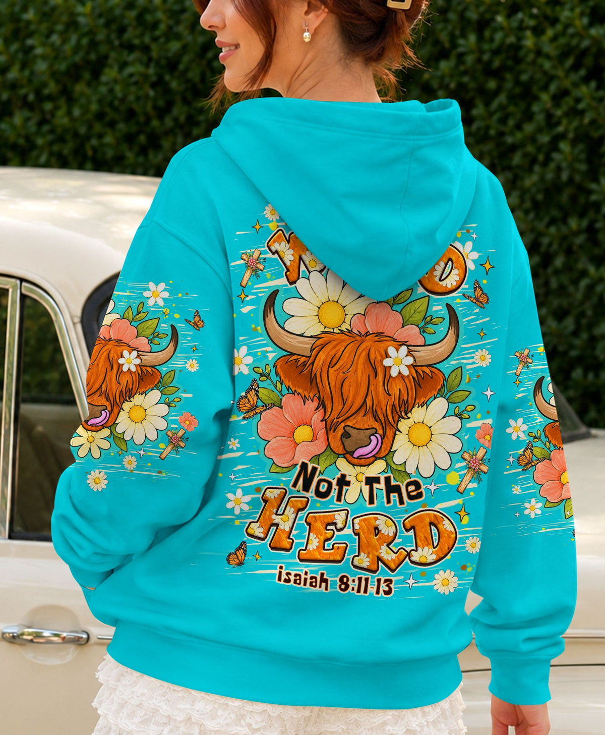 Follow The Word Highland Cow  Women's All Over Print Shirt - Tlhn0707262