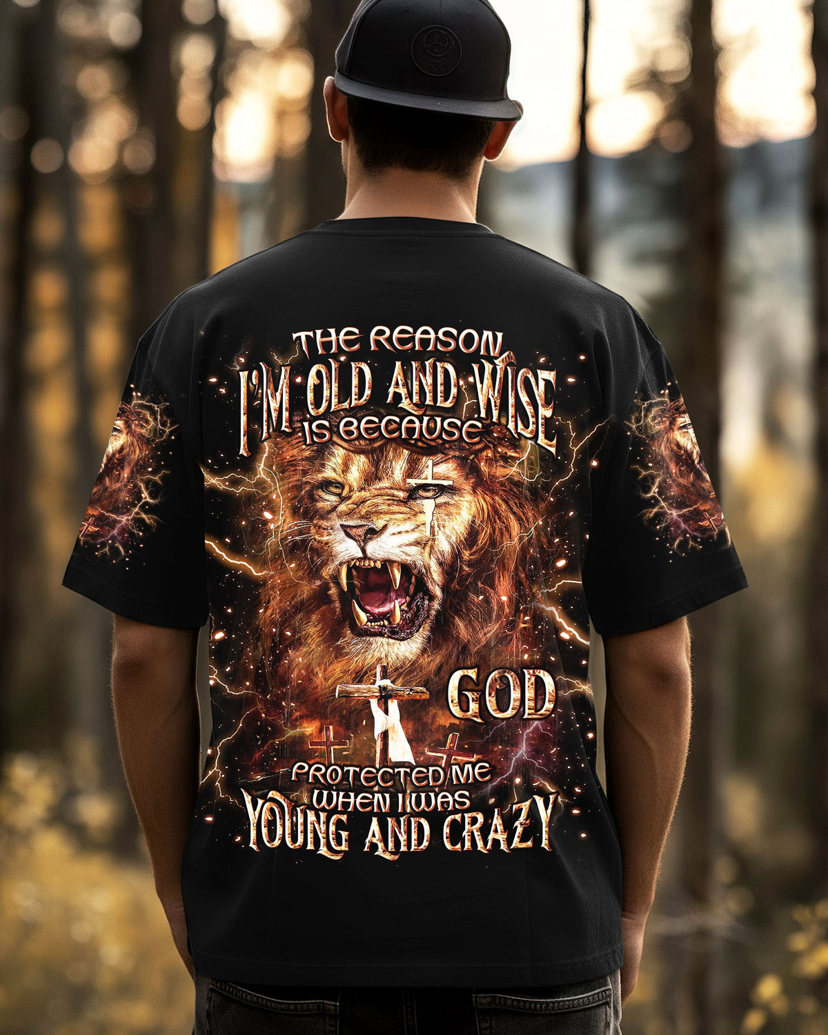 The Reason I’m Old And Wise Lion Men's All Over Print Shirt - Tlnt2911252