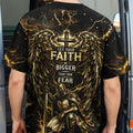 Let Your Faith Be Bigger Than Your Fear Warrior  Men's All Over Print Shirt  - Tlnt0704263