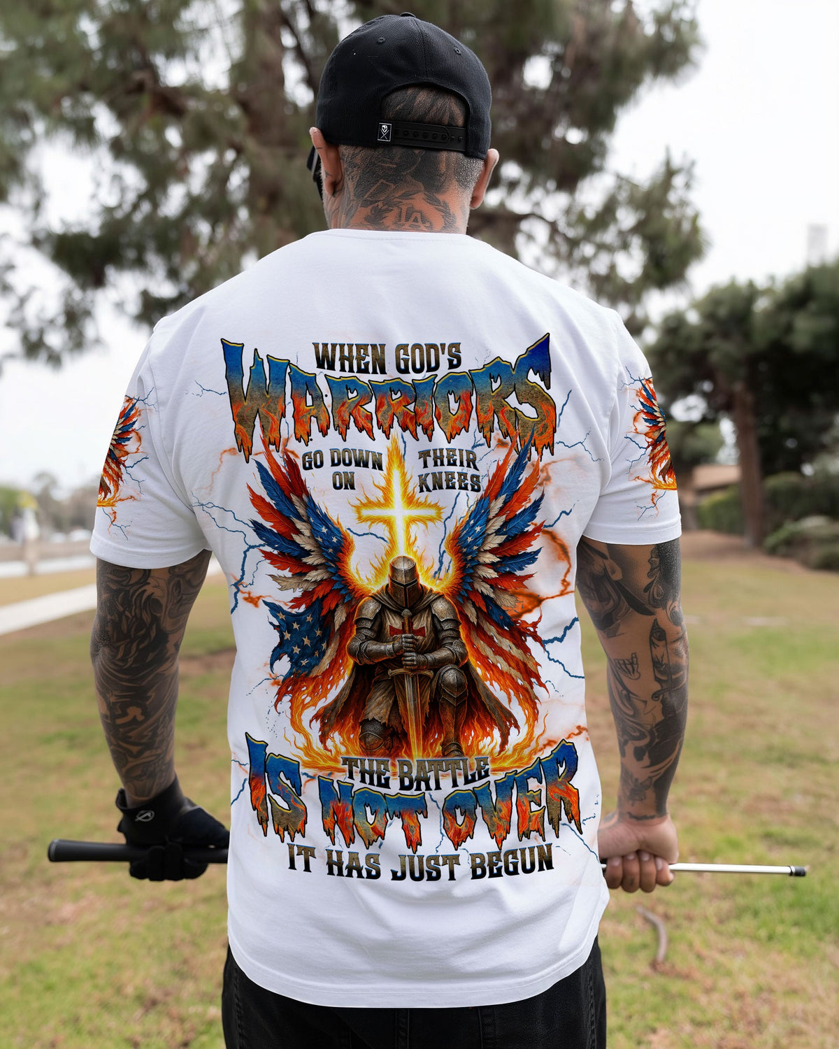 When God's Warriors Go Down Men's All Over Print Shirt - Tlnt1309251