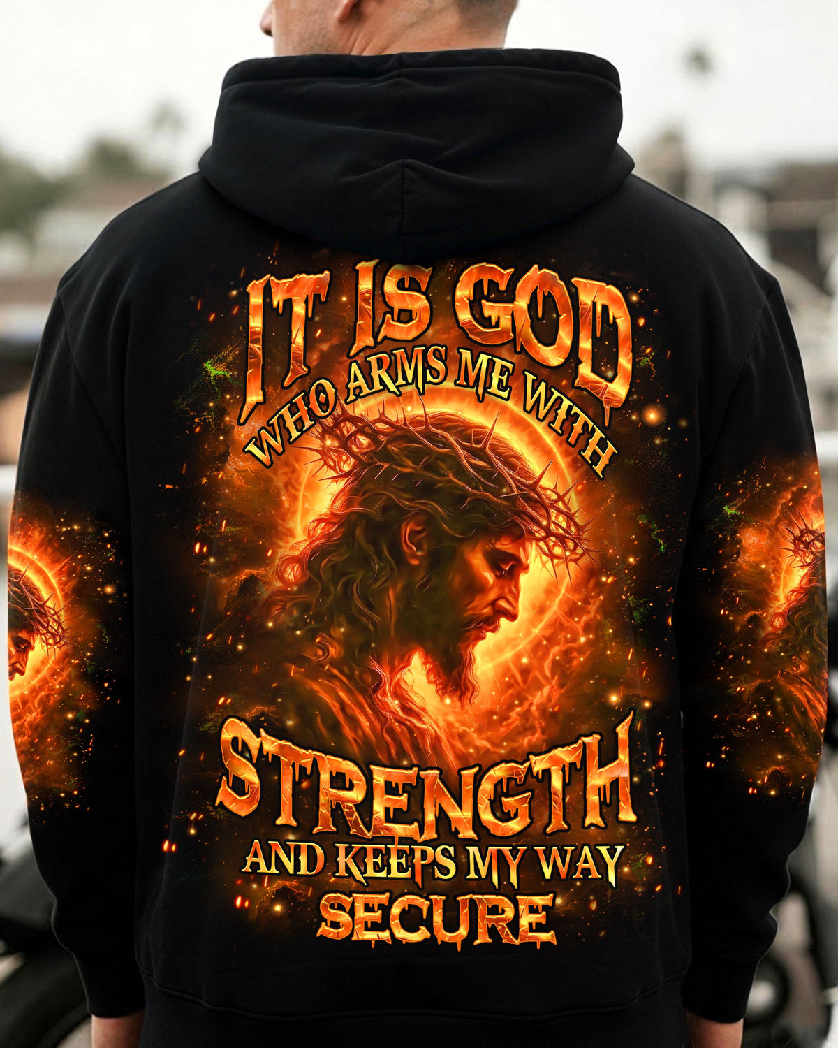 It Is God Who Arms Me With Strength Men's All Over Print Shirt - Tlhn2303263