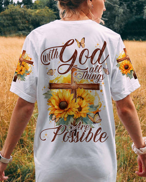 With God All Things Are Possible Women's All Over Print Shirt - Tytd2606231