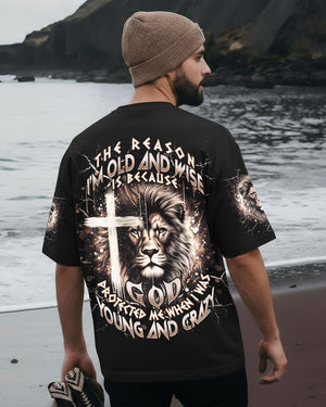 The Reason I’m Old And Wise Lion Men's All Over Print Shirt - Tlnt0711251