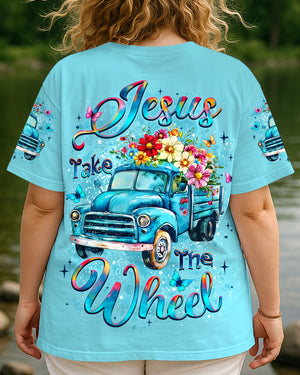 Jesus Take The Wheel Women's All Over Print Shirt - Yhlt2409252