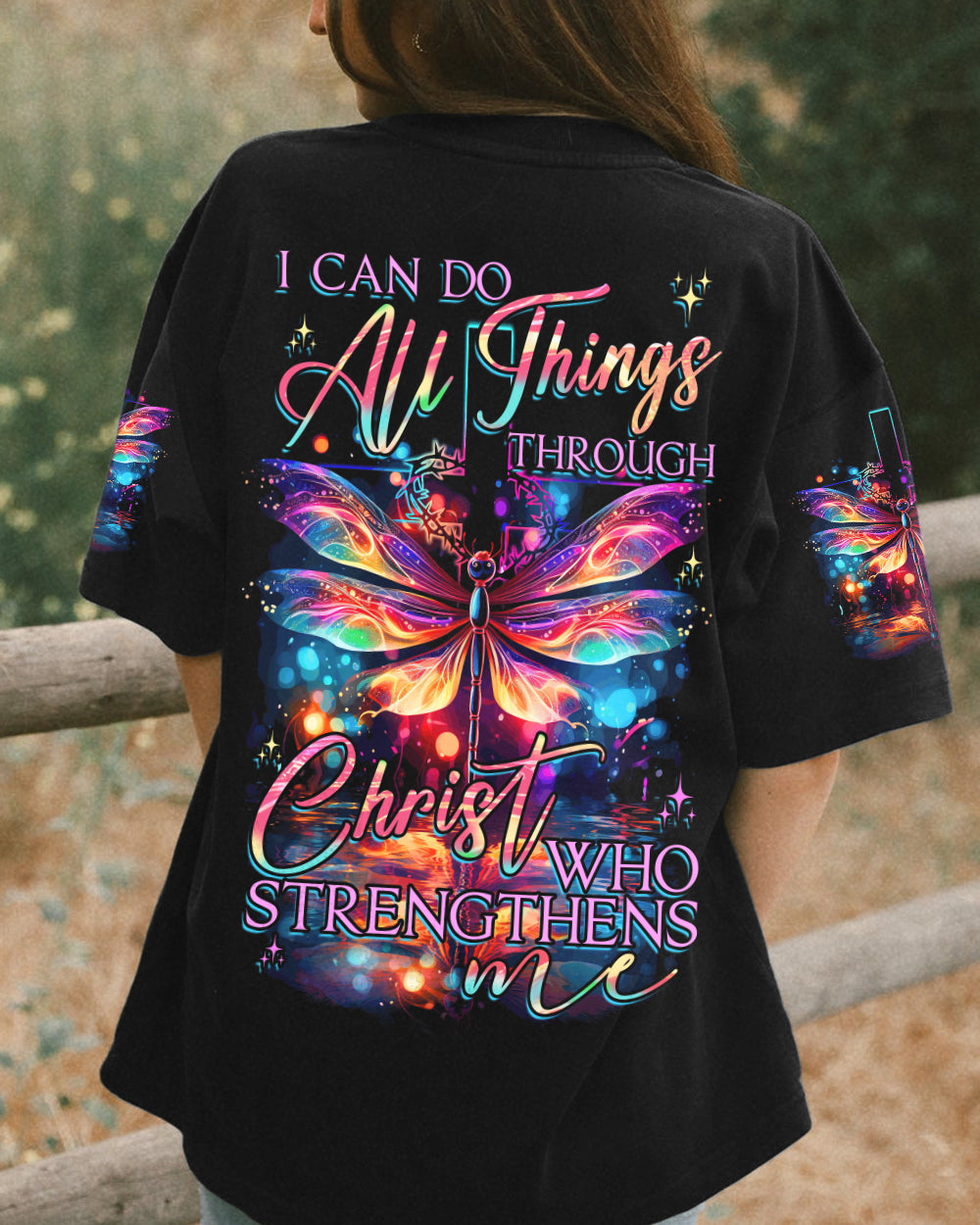 I Can Do All Things Dragonflies Women's All Over Print Shirt - Tytd2706232
