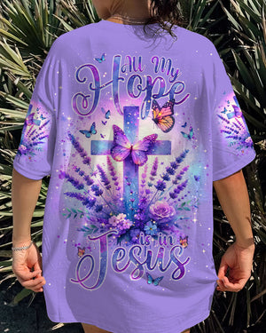All My Hope Is In Jesus Lavender Women's All Over Print Shirt - Tlnt2401243