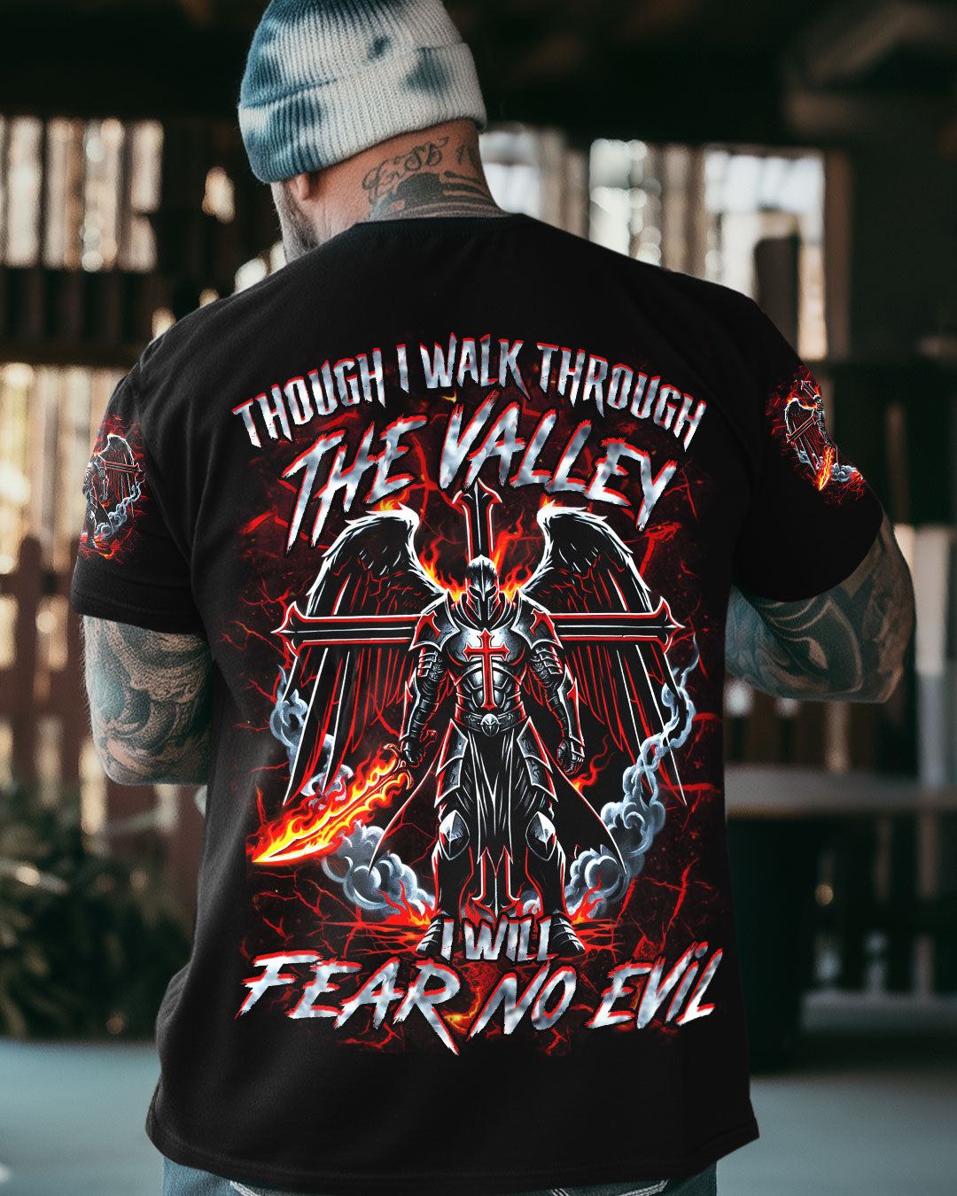 I Will Fear No Evil Warrior Men's All Over Print Shirt - Yhhn1811252