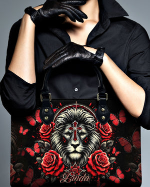 Lion Rose Leather Handbag  - Tltr0511244