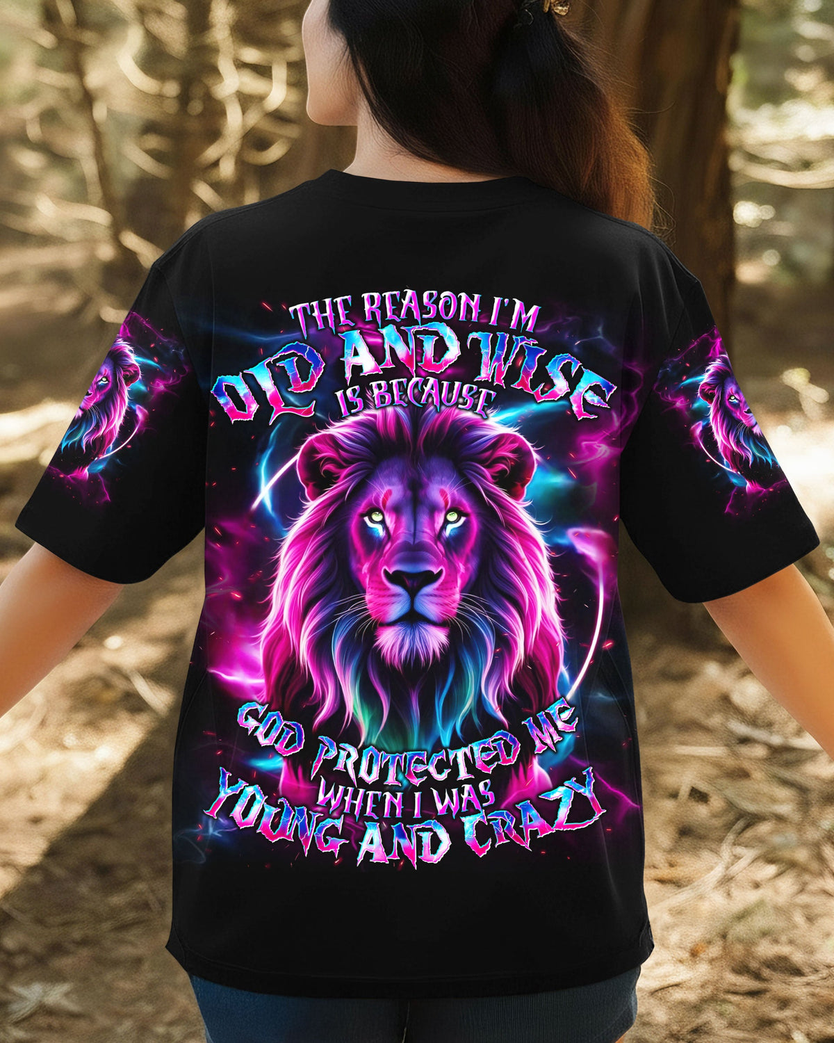 The Reason I’m Old And Wise Lion Women's All Over Print Shirt - Tlnt2212252