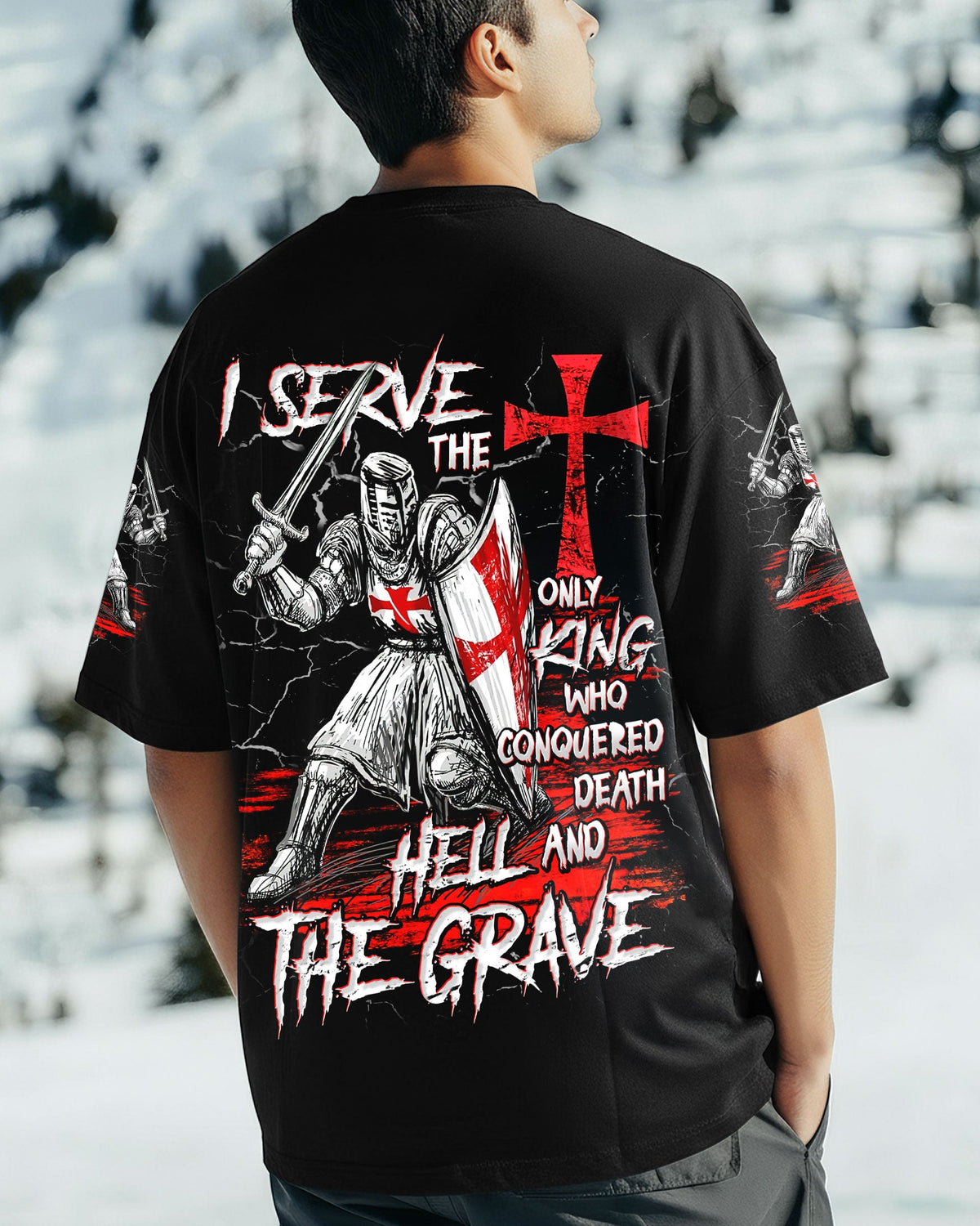 I Serve The Only King Warrior Men's All Over Print Shirt - Tlnt2612251