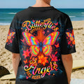 When Butterflies Appear Angels Are Near Women's All Over Print Shirt - Tlnt1411252