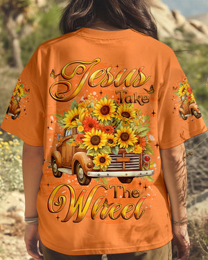 Jesus Take The Wheel Sunflowers Women's All Over Print Shirt - Yhlt1509252