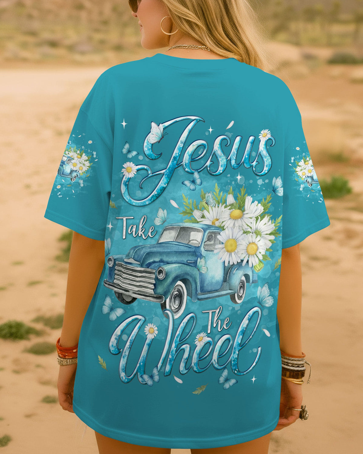 Jesus Take The Wheel Truck  Women's All Over Print Shirt - Tlnt0704261
