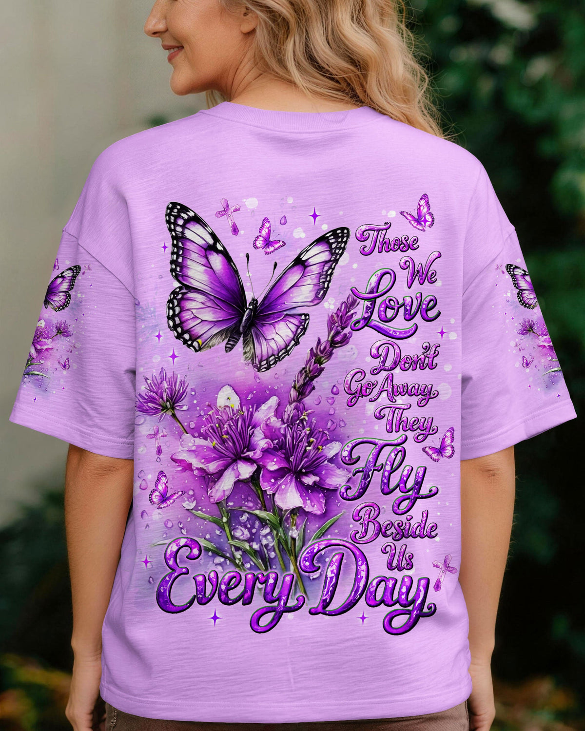 Those We Love Don’t Go Away Butterfly Women's All Over Print Shirt  - Tlnt0904261