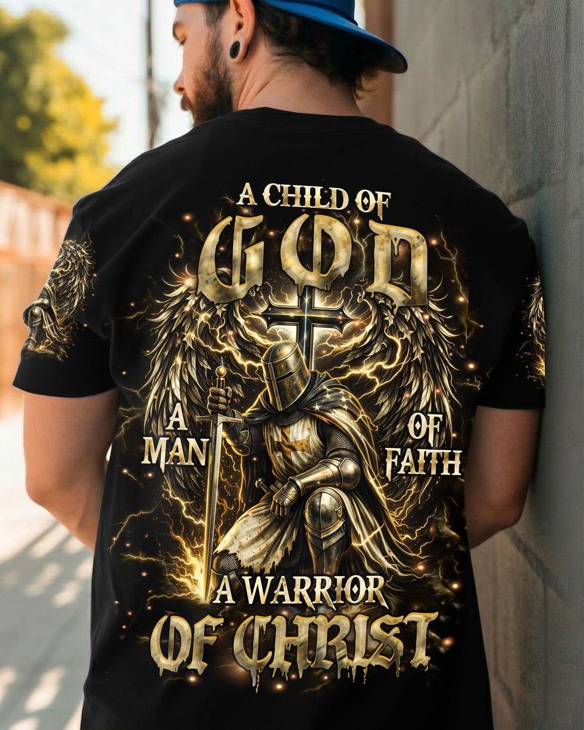 A Warrior Of Christ Wings Men's All Over Print Shirt - Tlhn2003261