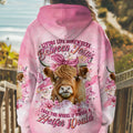 Living Life Somewhere Between Jesus Pink Cow Women's All Over Print Shirt - Tltr1202254