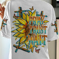 Pray Trust Wait Women's All Over Print Shirt - Tytd1007233