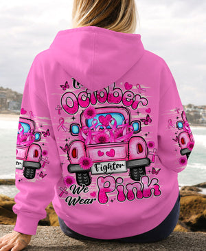 In October We Wear Pink Breast Cancer Awareness Women's All Over Print Shirt - Tlhn2407262