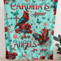 When Cardinals Appear Angels Are Near Woven And Fleece Blanket   - Tltw1212244