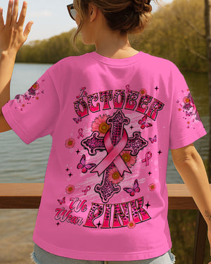 In October We Wear Pink Cross Women's All Over Print Shirt   - Tlnt0708251