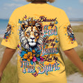 Blessed By God Lion Women's All Over Print Shirt - Tlnt1212251