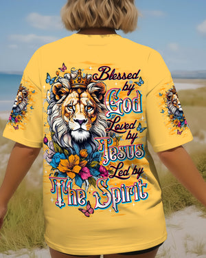 Blessed By God Lion Women's All Over Print Shirt - Tlnt1212251