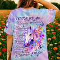God Says You Are Horses Women's All Over Print Shirt   - Tlnt1507251