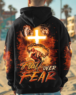 Faith Over Fear Men's All Over Print Shirt   - Tltr2102253