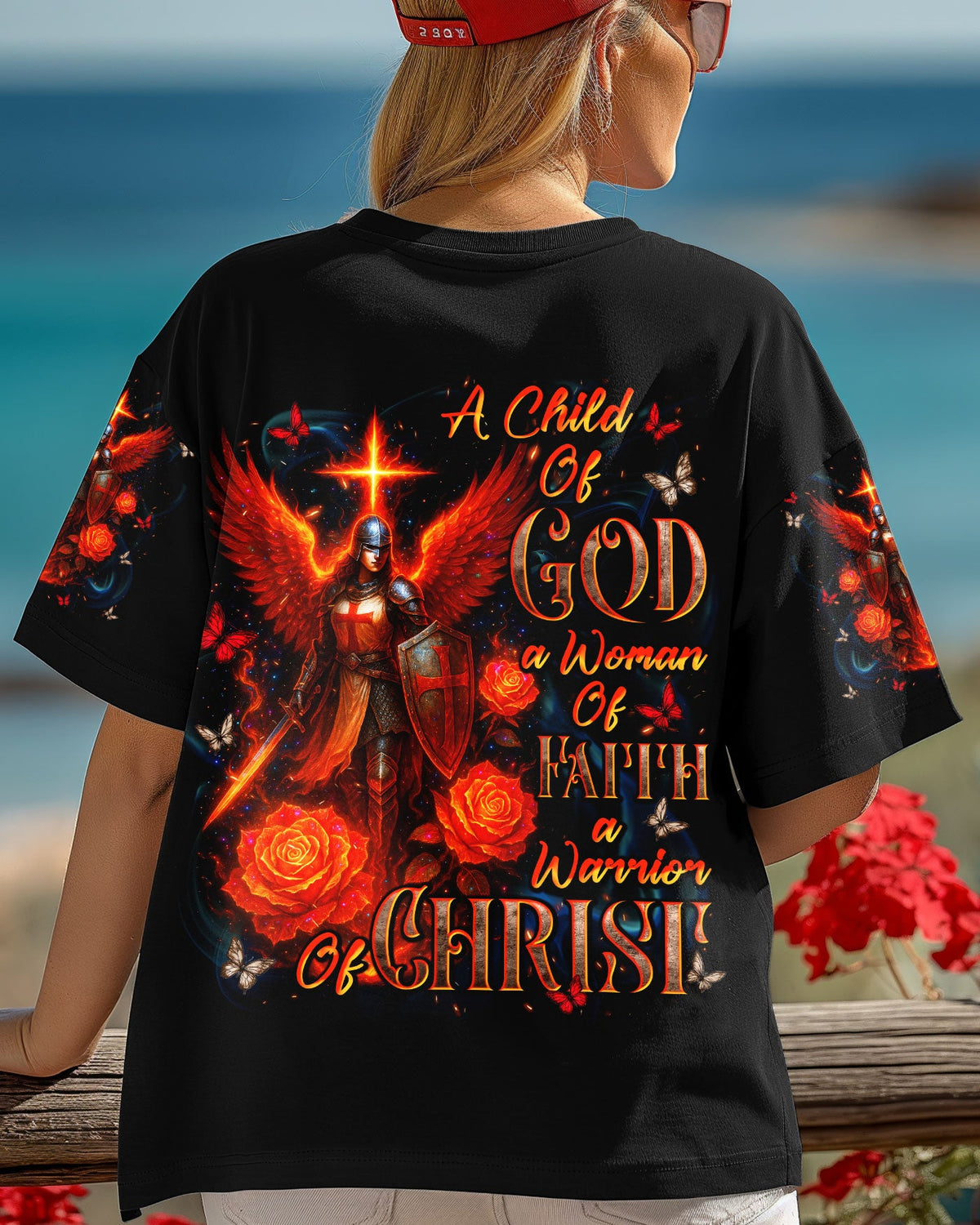 A Child Of God A Woman Of Faith Women's All Over Print Shirt  - Tlnt1607252