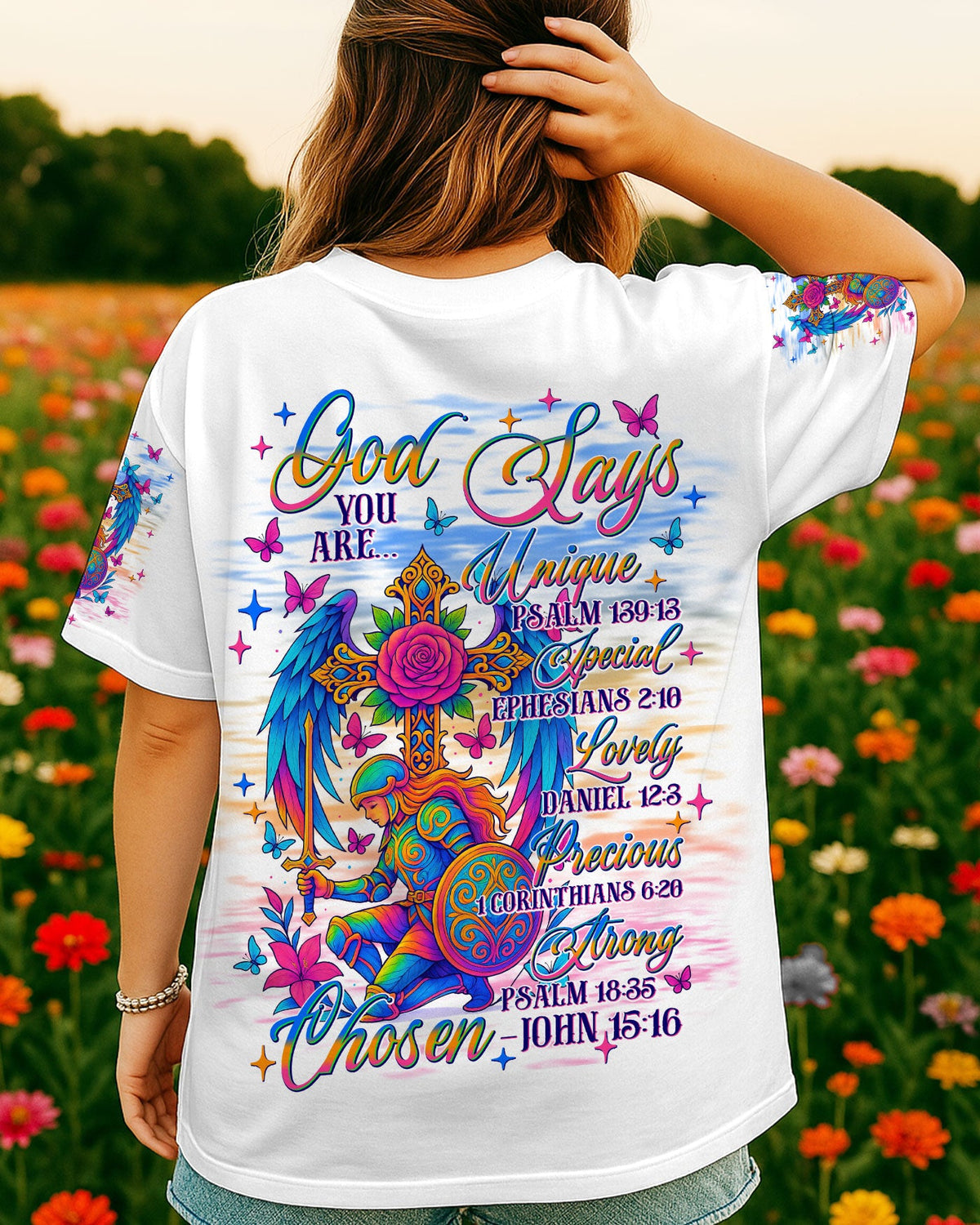 God Says You Are Warrior Women's All Over Print Shirt   - Tlnt2407251