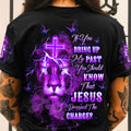 Jesus Dropped The Charges Lion Lilies Women's All Over Print Shirt - Tltw0208245