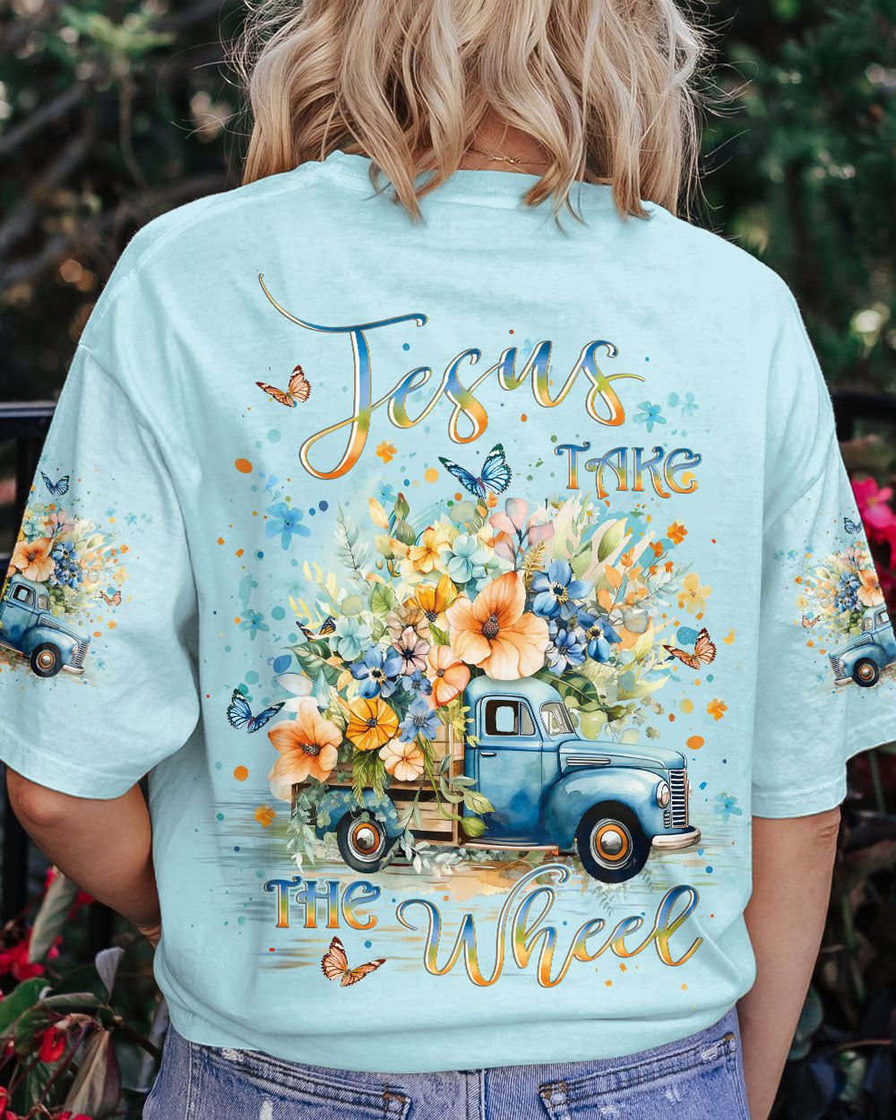 Jesus Take The Wheel Women's All Over Print Shirt - Yhlt1801242