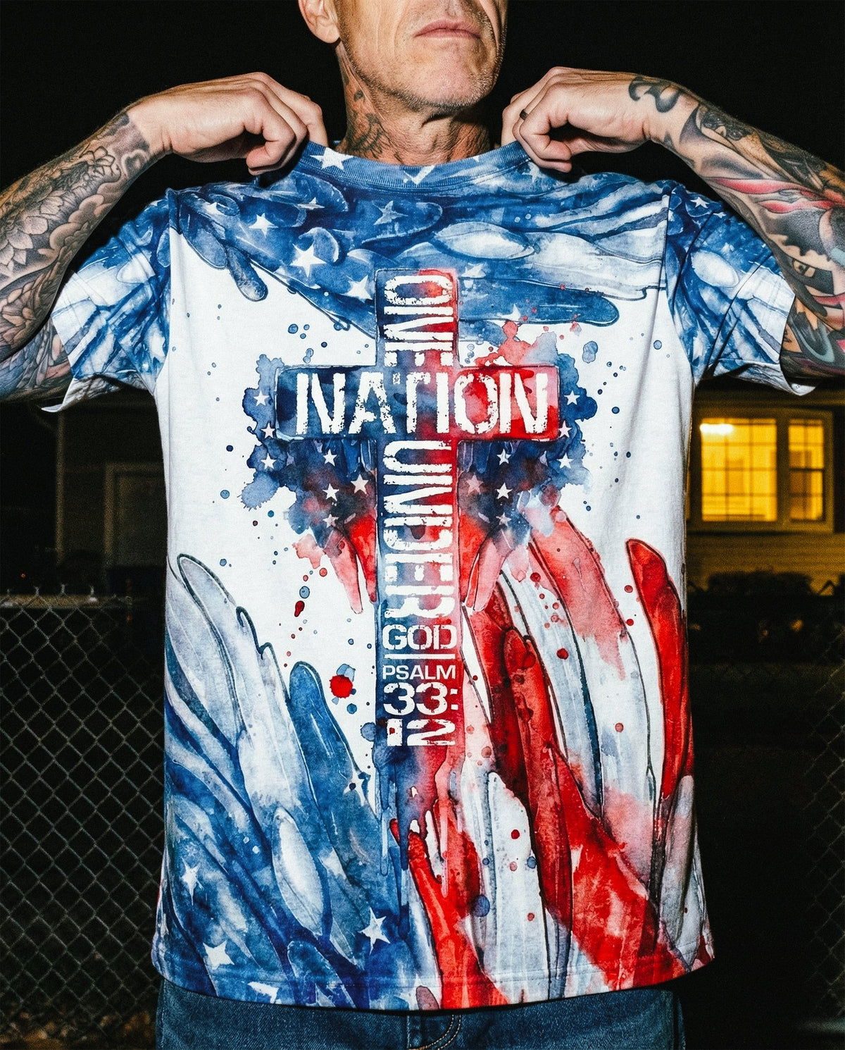 One Nation Wings Men's All Over Print Shirt - Ri2003261