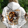 Let Your Faith Be Bigger Than Your Fear Lion Lamb Women's All Over Print Shirt - Tlnt0409252