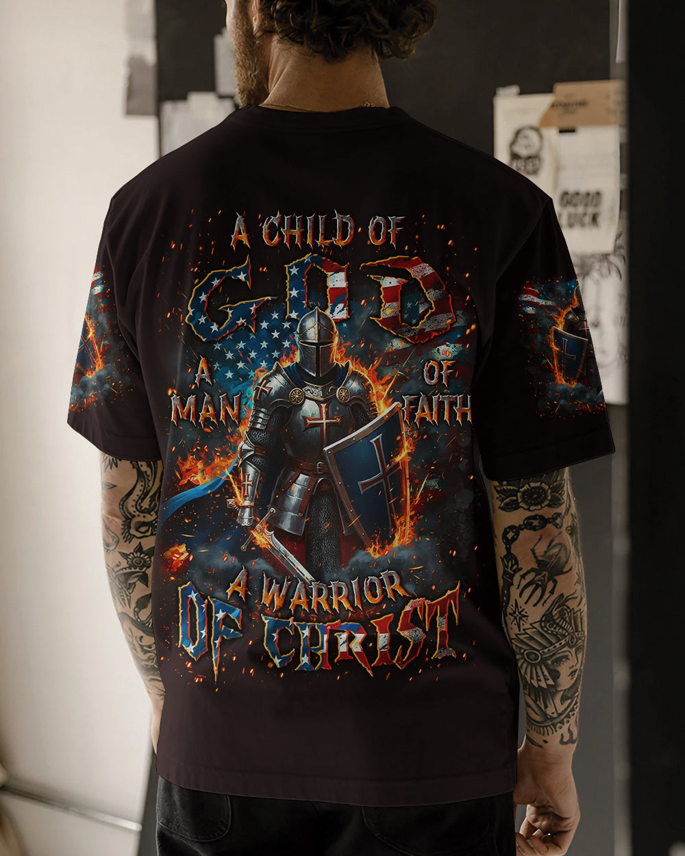 A Warrior Of Christ Men's All Over Print Shirt - Yhln0502261