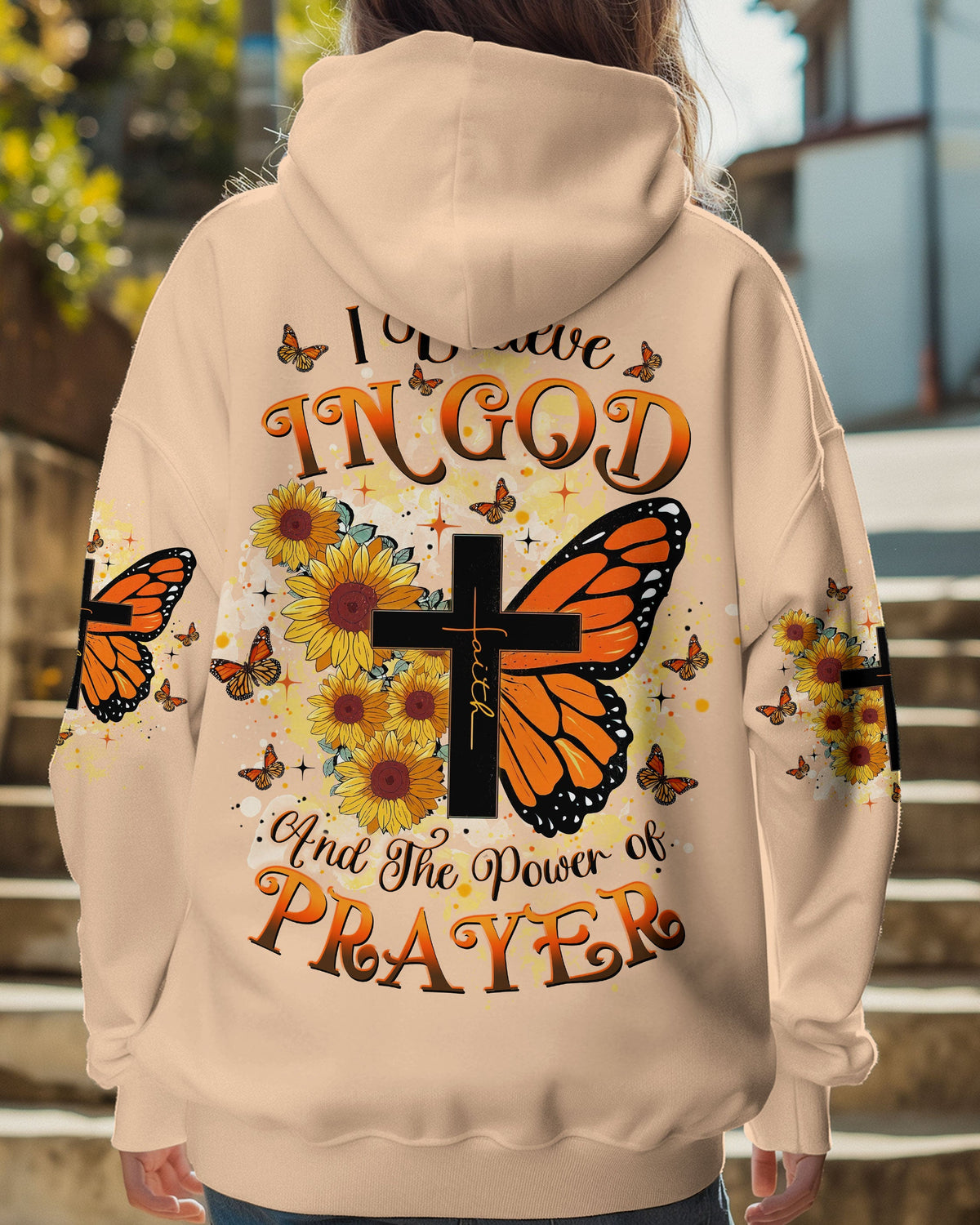 I Believe In God Butterfly Women's All Over Print Shirt - Tltw1001253