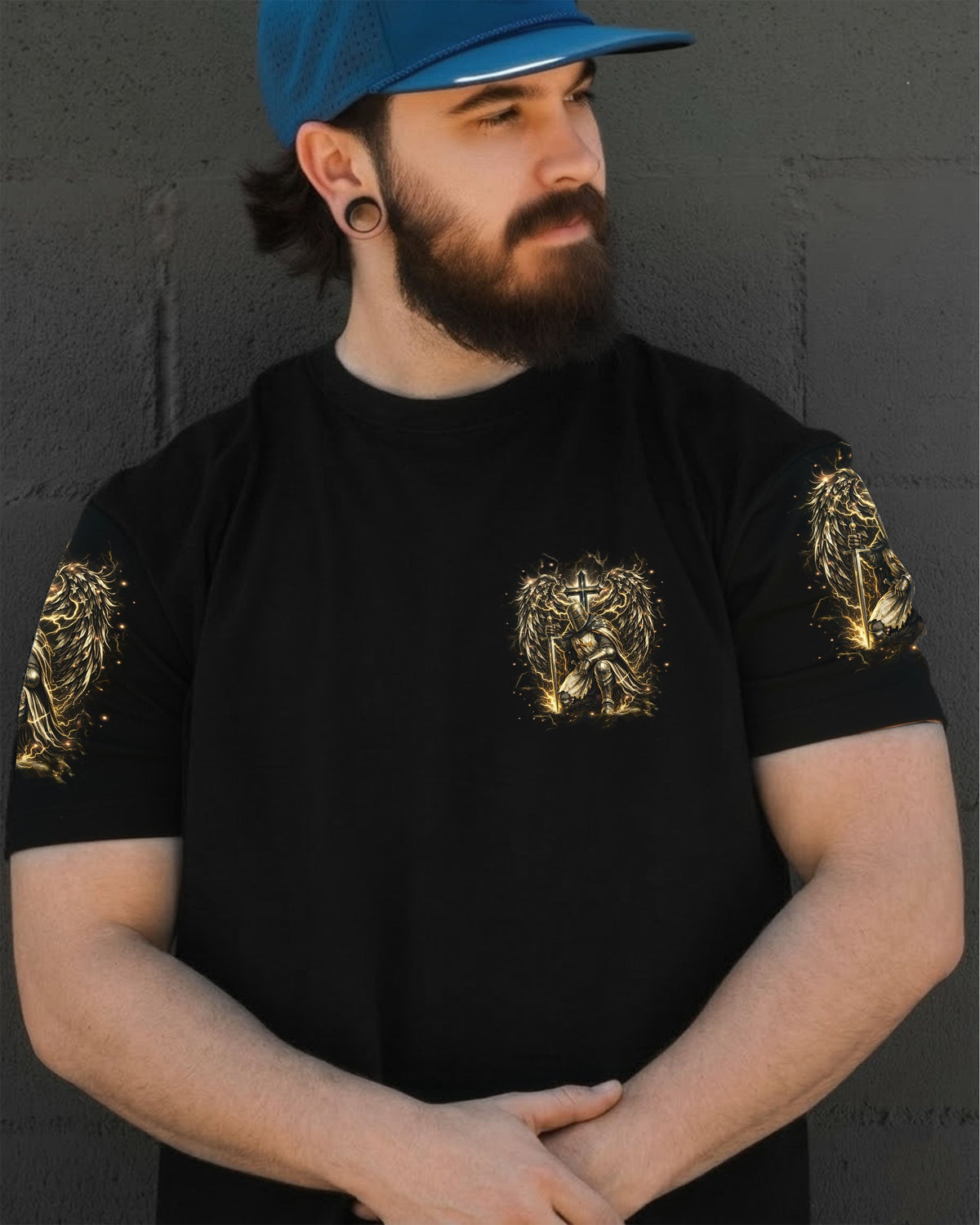A Warrior Of Christ Wings Men's All Over Print Shirt - Tlhn2003261