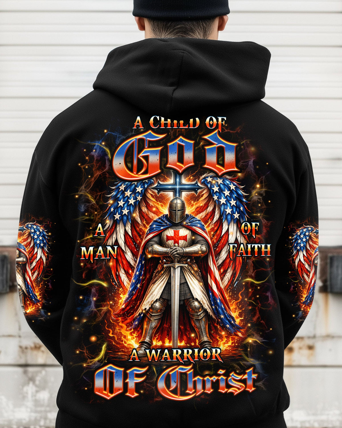 A Warrior Of Christ Wings Men's All Over Print Shirt   - Tlhn1603261