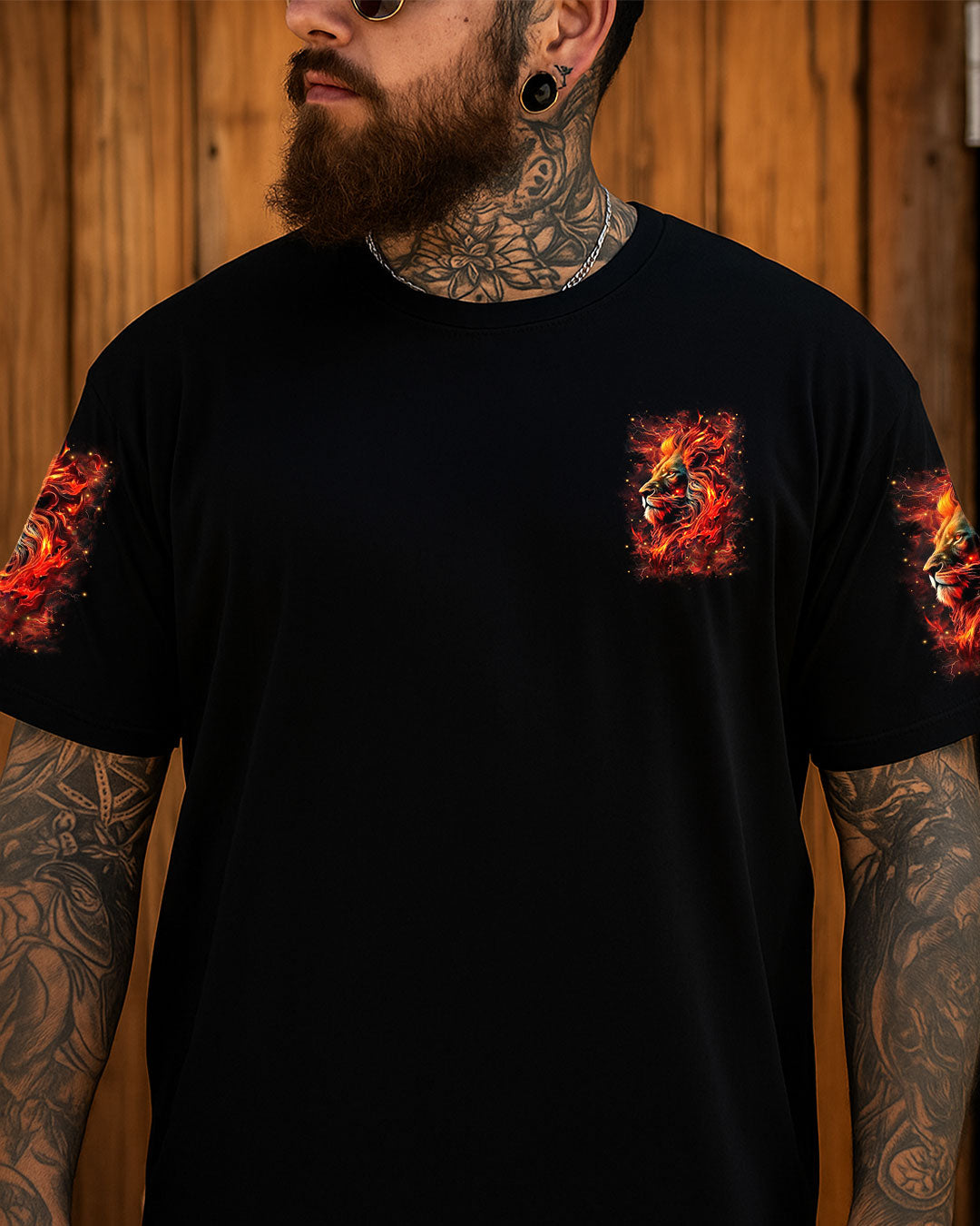 Blessed By God Loved By Jesus Lion Men's All Over Print Shirt - Yhhn2008254