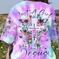 Just A Girl Who Loves Jesus Tie Dye Women's All Over Print Shirt - Yhln0707233