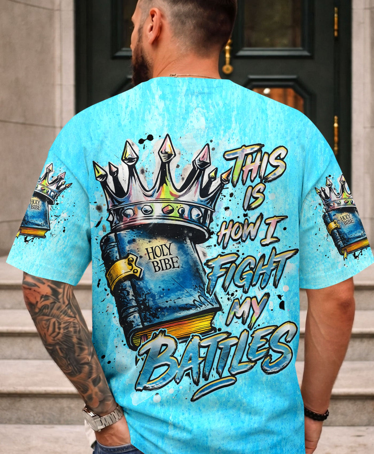 This Is How I Fight My Battles Men's All Over Print Shirt  - Tlhn2804263