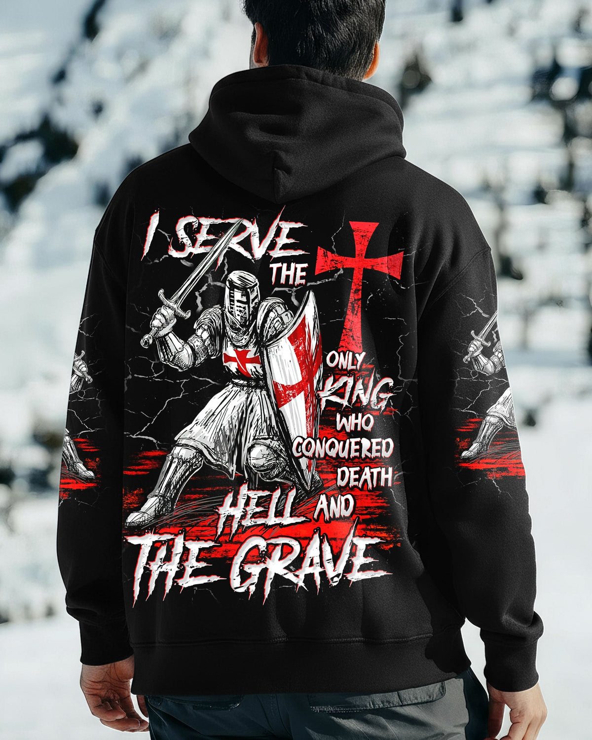 I Serve The Only King Warrior Men's All Over Print Shirt - Tlnt2612251