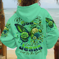 Blessed By God Loved By Jesus Butterfly Women's All Over Print Shirt - Tltw2210252
