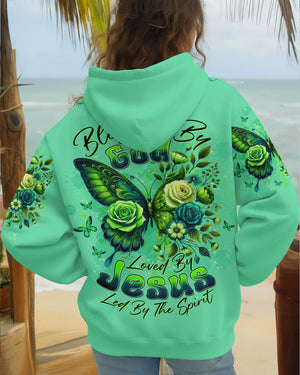 Blessed By God Loved By Jesus Butterfly Women's All Over Print Shirt - Tltw2210252
