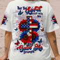 Lord Stood With Me Sunflower Cross Women's All Over Print Shirt - Tltw2705252