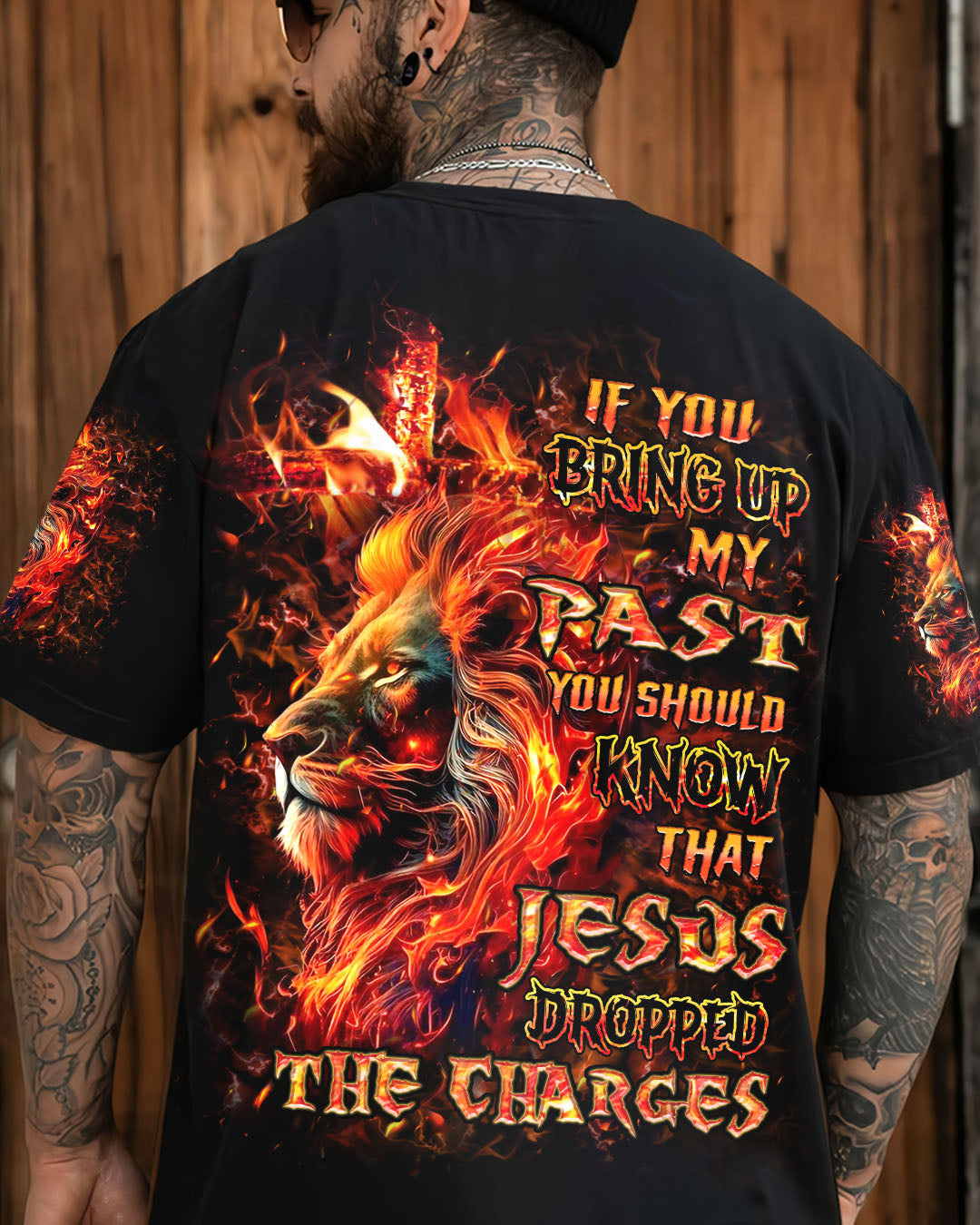 Jesus Dropped The Charges Lion Men's All Over Print Shirt - Yhhn2907243