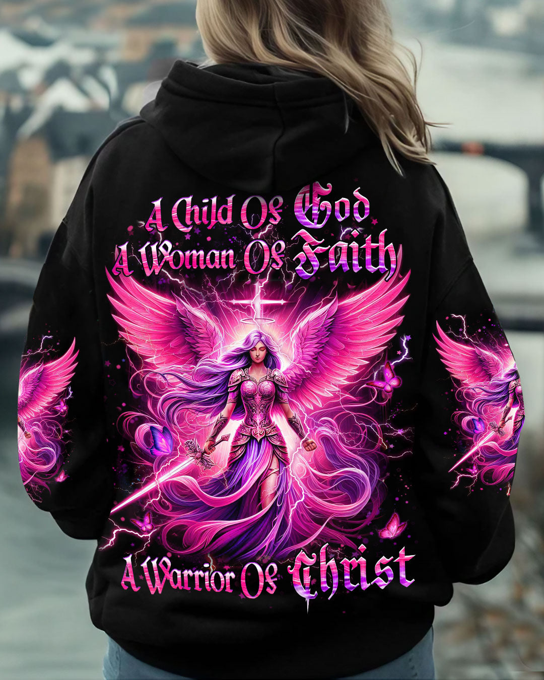 A Child Of God A Woman Of Faith Women's All Over Print Shirt - Yhhn3110243