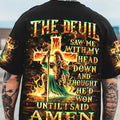 The Devil Caught Me With My Head Down Men's All Over Print Shirt - Yhhn0406242