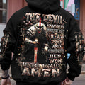 The Devil Saw Me With My Head Down Warrior Men's All Over Print Shirt - Yhhn1403253