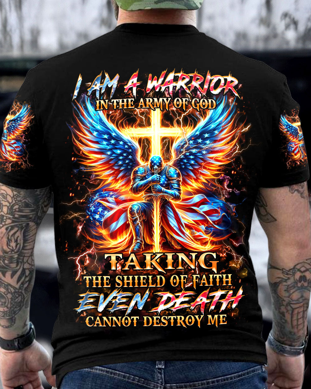 I Am A Warrior In The Army Of God Men's All Over Print Shirt - Yhhn1807243